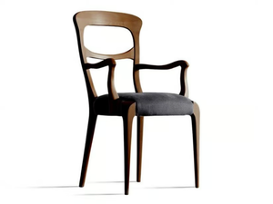 CAPOTAVOLA L-143 - Wooden chair with armrests _ Dale Italia